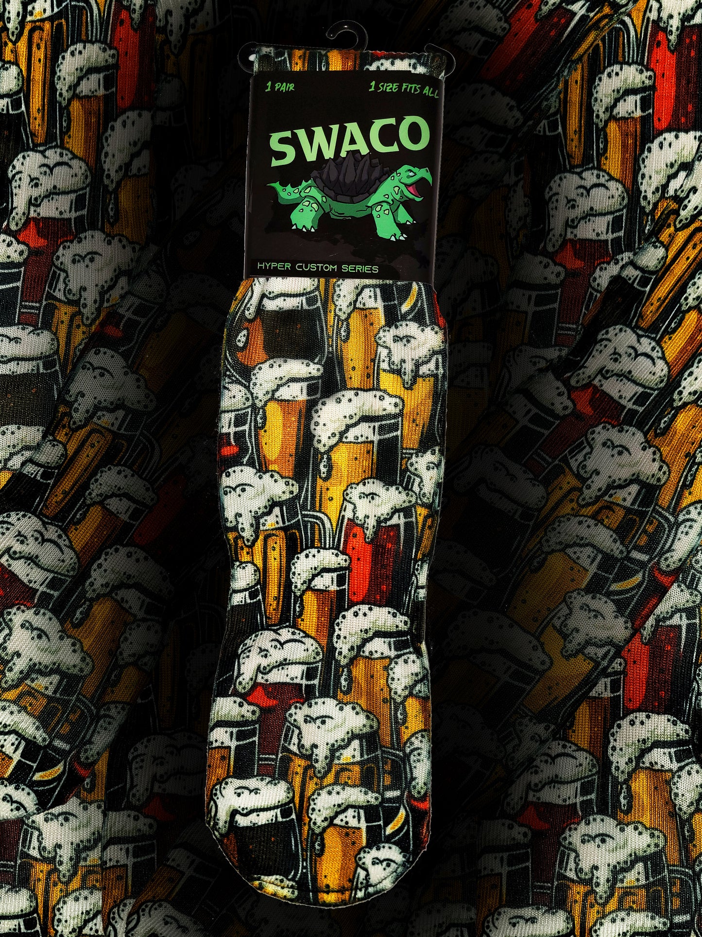 Long Neck Ice Cold Beer Custom Sock