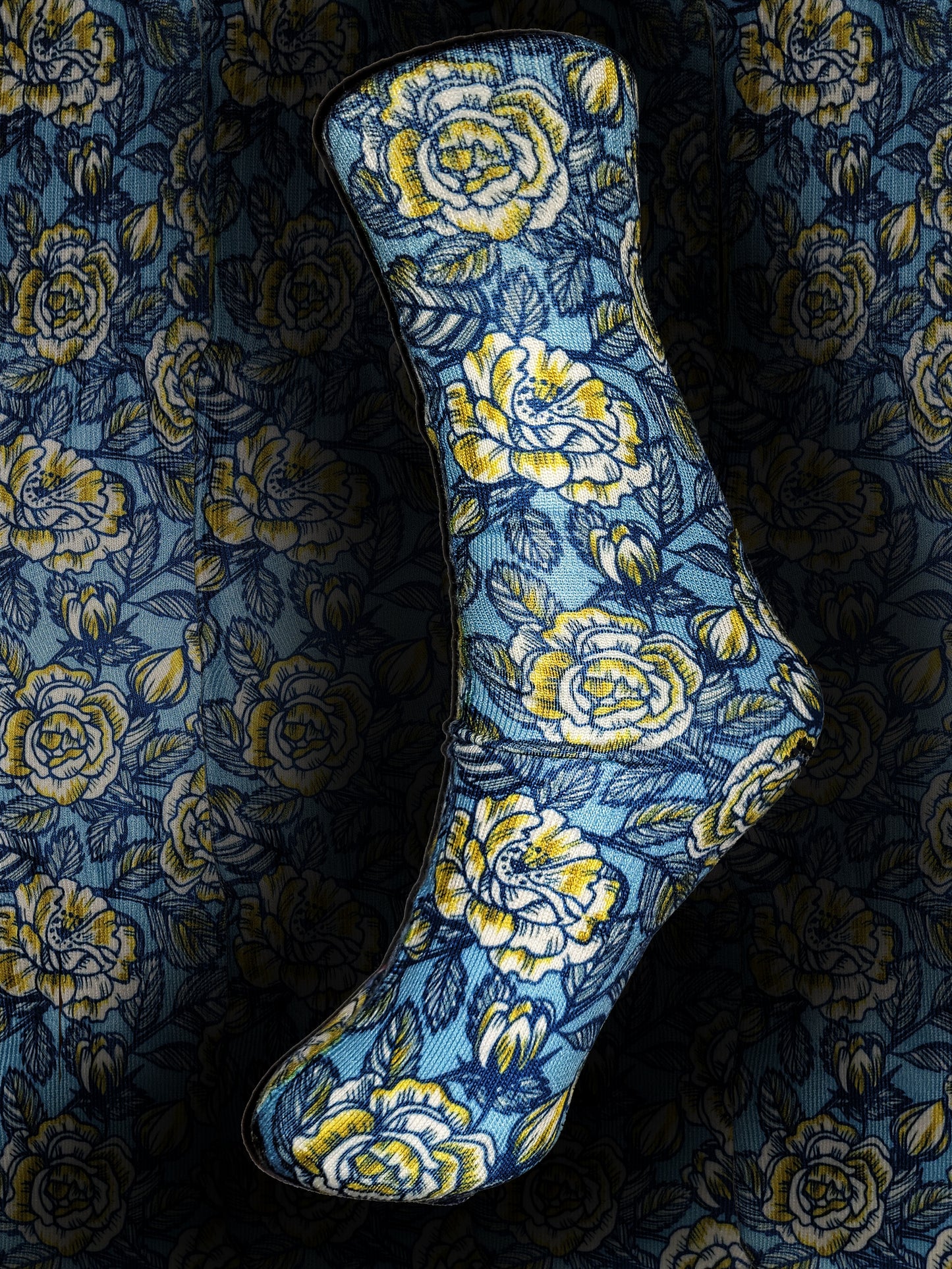 Blue Rose Custom Sock