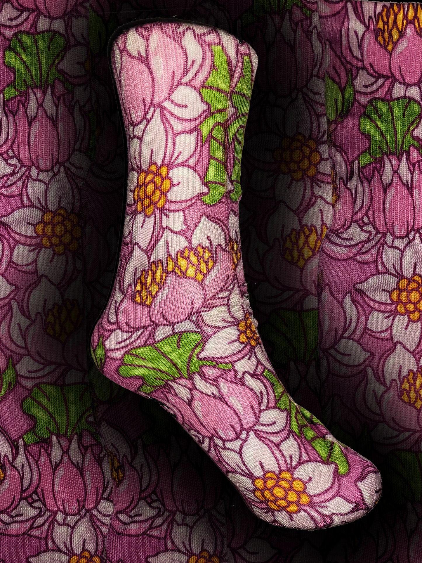 Lotus Flower Custom Sock