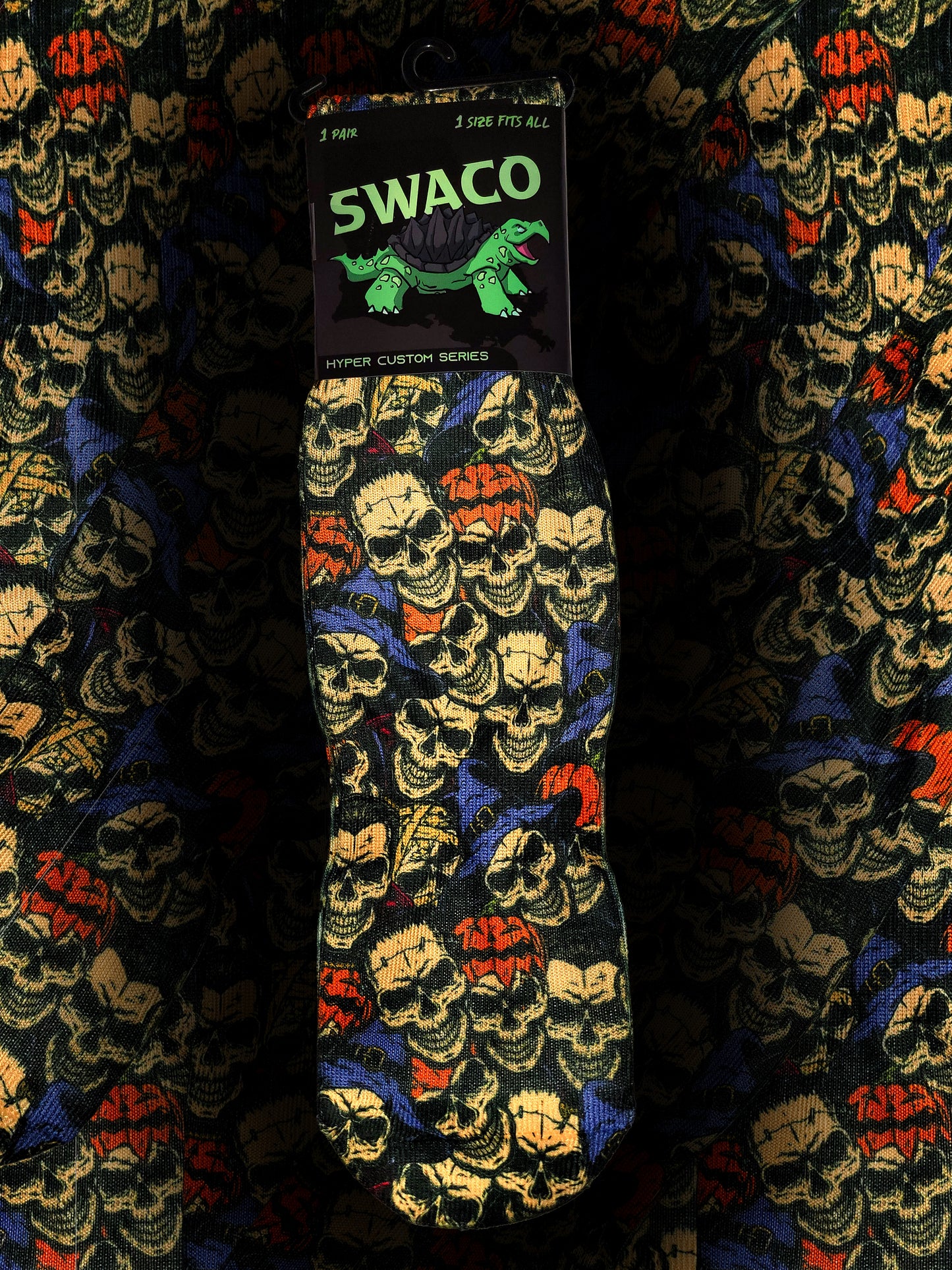 Skulls Halloween Custom Sock