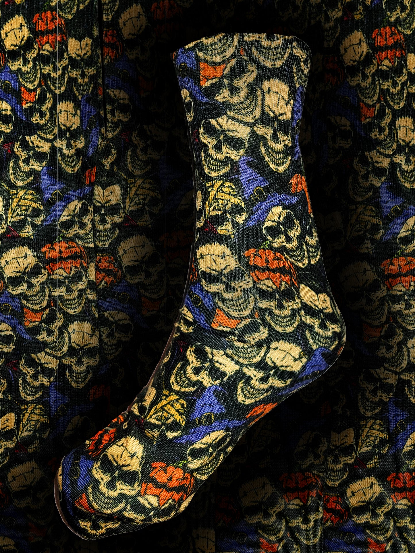 Skulls Halloween Custom Sock