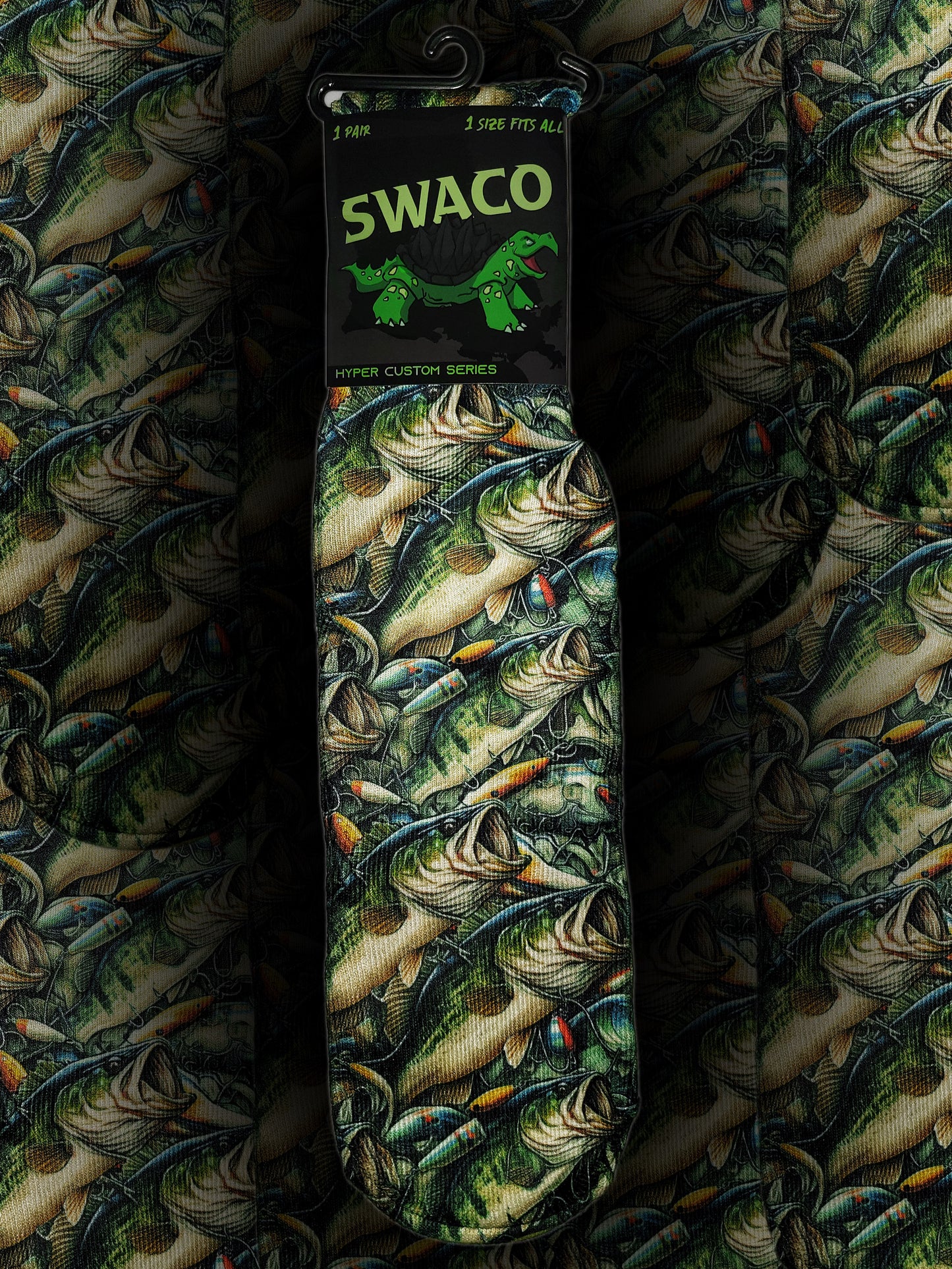 Bass Fishing Custom Sock