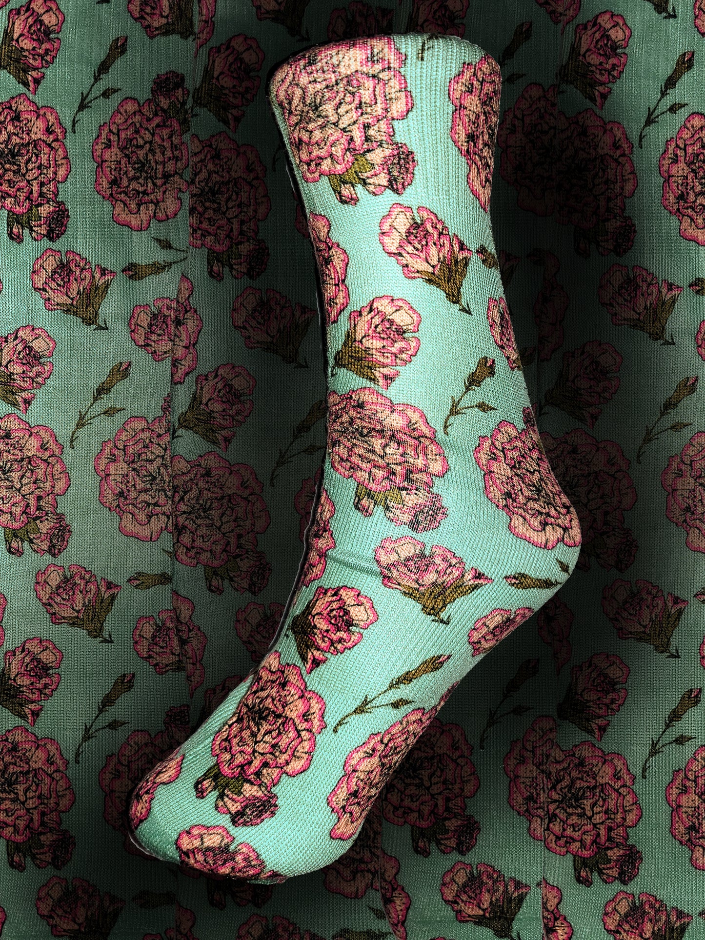 Carnation Custom Sock