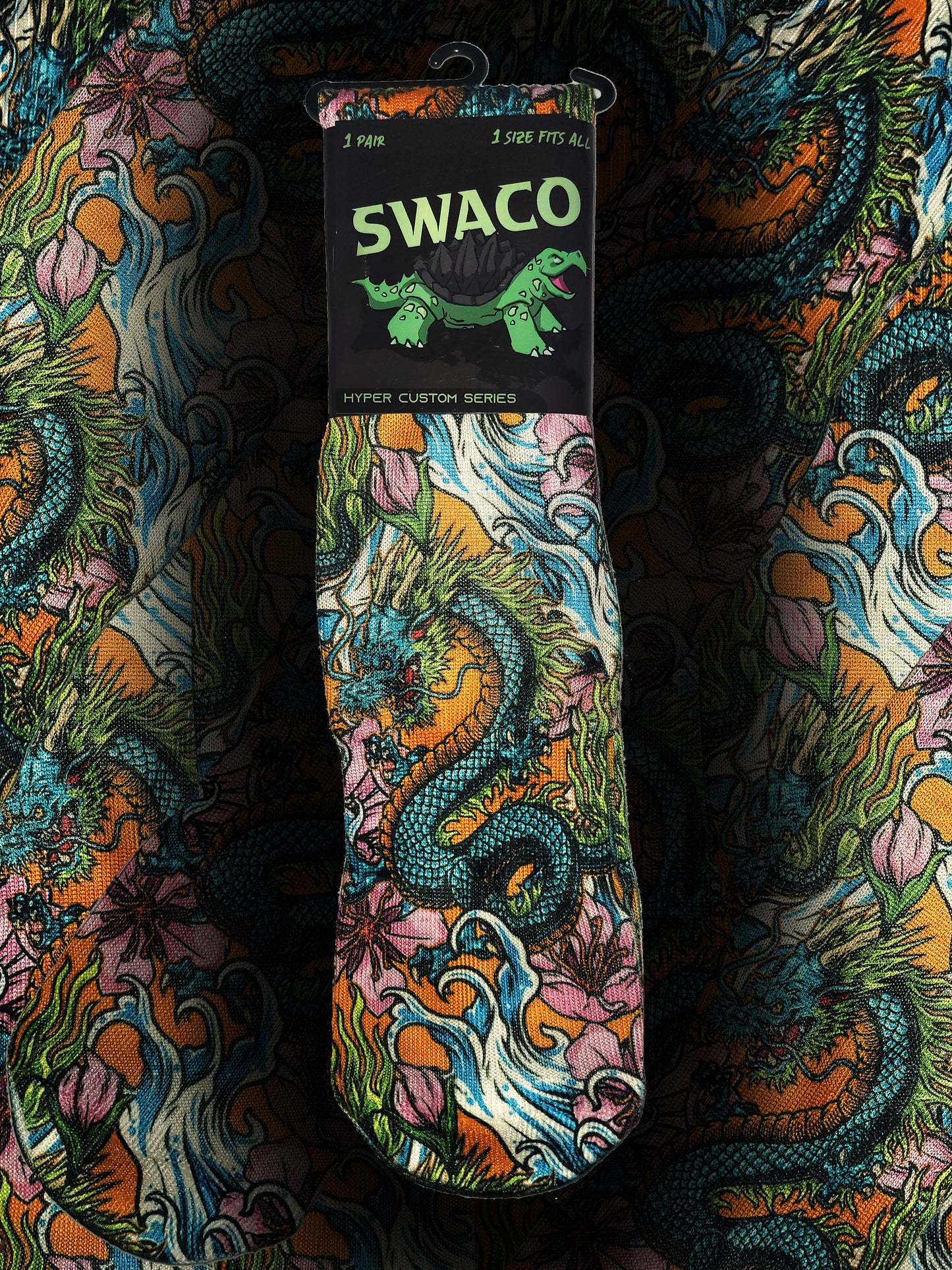 Azure Dragon Custom Sock