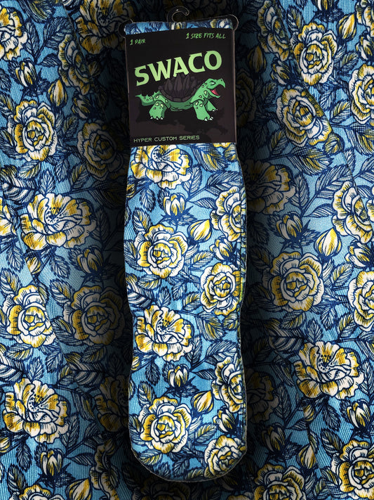 Blue Rose Custom Sock