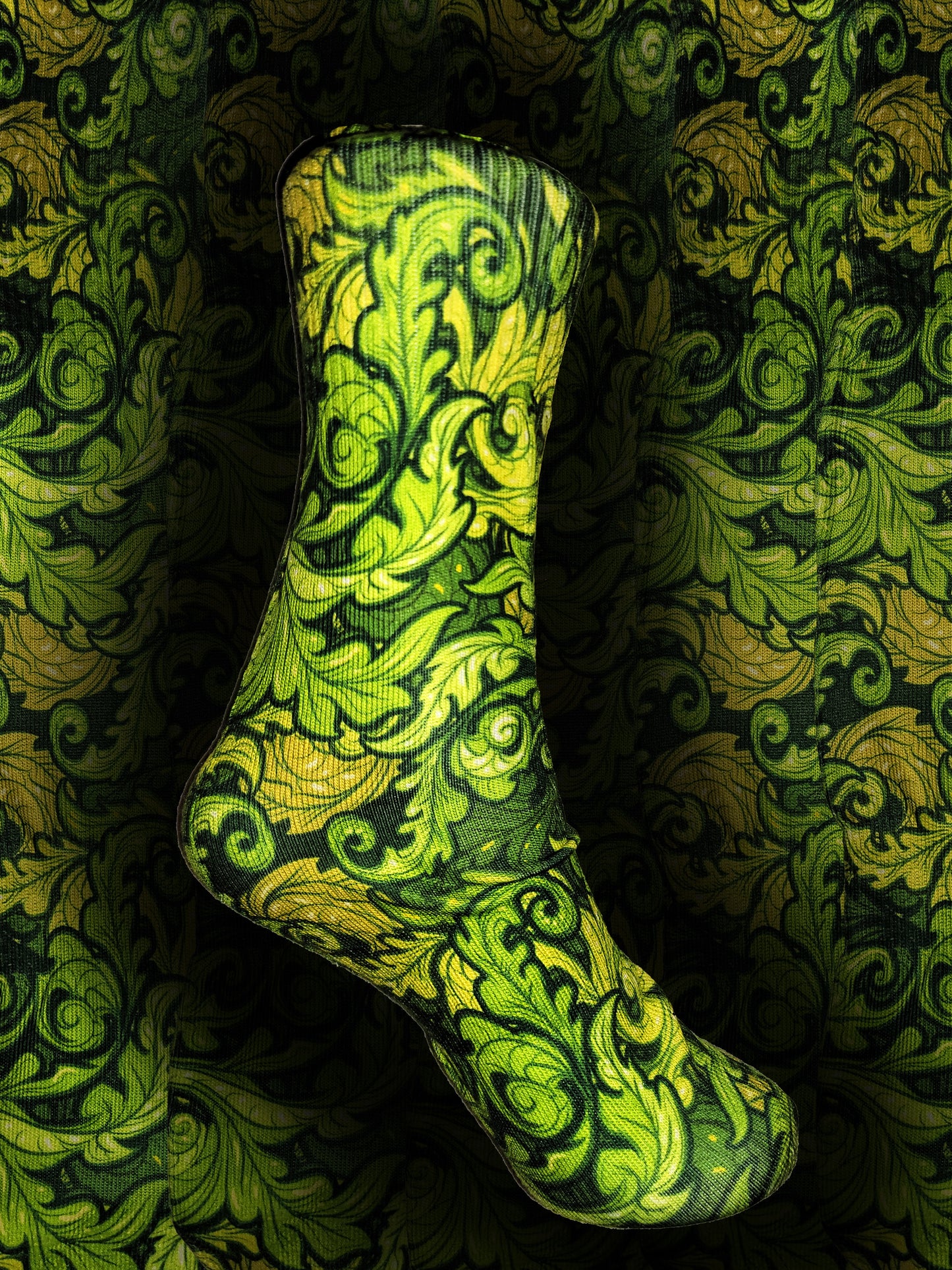 Arugula Greens Custom Sock