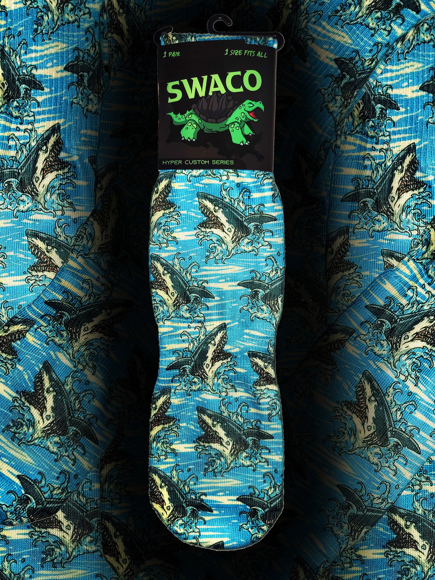 Great White Shark Custom Sock